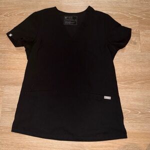 Figs women’s XS black scrubs top